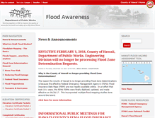 Tablet Screenshot of flood.hawaiicounty.gov